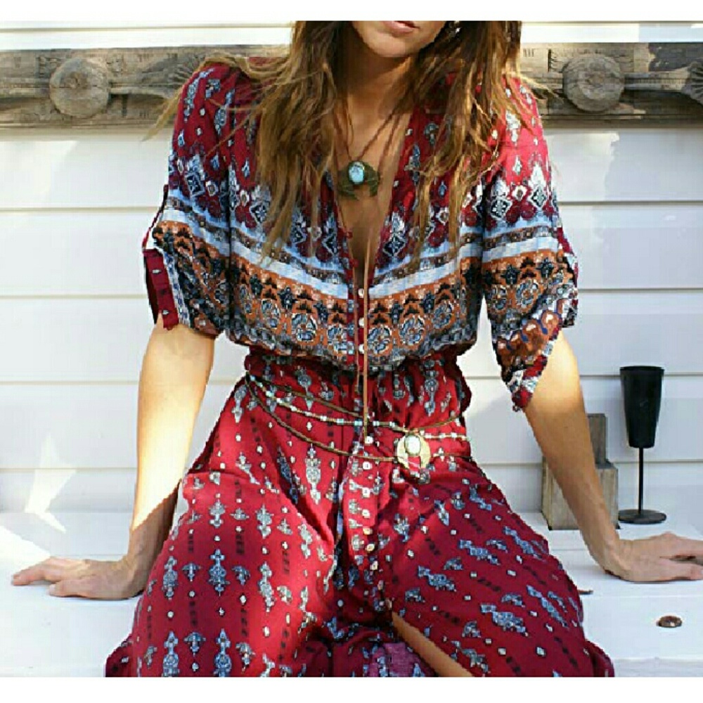 Boho Maxi Dress - Picture 3 of 8
